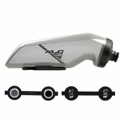 XLC Bidón MRS Angular 650ml,transparente,con Adaptador Fidlock